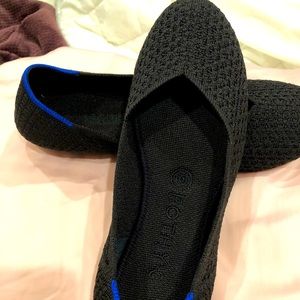 Rothy’s Round Toe Black Flats size 8